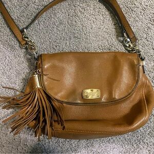 Michael Kors Tan Leather Hobo Bag
